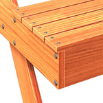 HKH Mesa de Piquenique 105x134x75 Cm Pinho Maciço Castanho-mel - Marrom