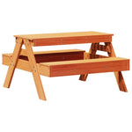 HKH Mesa de picnic para niños Pino macizo Marrón miel - Marrón