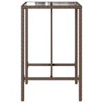 HKH Mesa de Bar para Exterior Vime Pe Castanho - Marrom