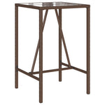HKH Mesa de Bar para Exterior Vime Pe Castanho - Marrom