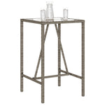 HKH Mesa de Bar para Exterior Vime Pe - Cinzento