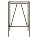 HKH Mesa de Bar para Exterior Vime Pe - Cinzento