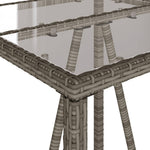 HKH Mesa de Bar para Exterior Vime Pe - Cinzento