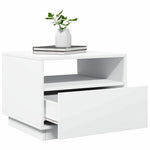 HKH Mesa de Centro com Luzes Led - Branco