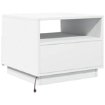 HKH Mesa de Centro com Luzes Led - Branco