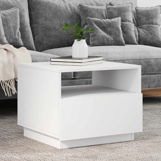 HKH Mesa de Centro com Luzes Led - Branco