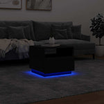 HKH Mesa de Centro com Luzes Led - Preto