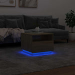 HKH Mesa de Centro com Luzes Led Carvalho Sonoma
