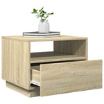 HKH Mesa de Centro com Luzes Led Carvalho Sonoma