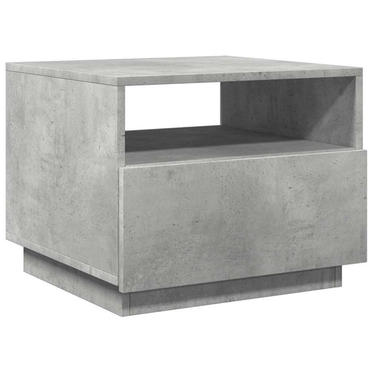 HKH Mesa de Centro com Luzes Led Cimento - Cinzento