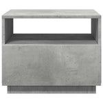 HKH Mesa de Centro com Luzes Led Cimento - Cinzento