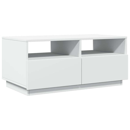 HKH Mesa de Centro com Luzes Led - Branco
