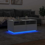 HKH Mesa de Centro com Luzes Led - Branco
