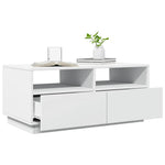 HKH Mesa de Centro com Luzes Led - Branco