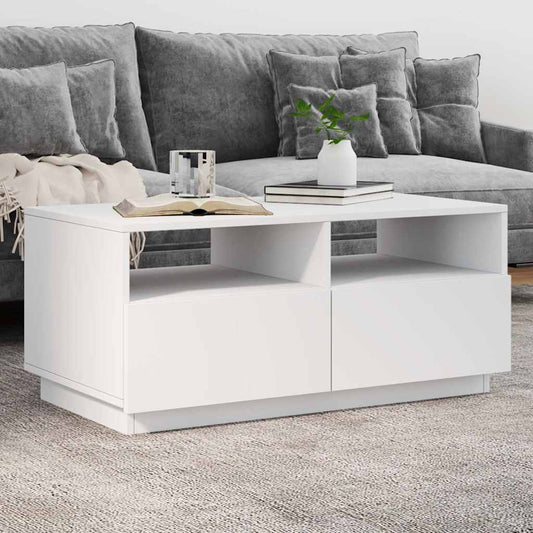 HKH Mesa de Centro com Luzes Led - Branco