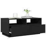 HKH Mesa de Centro com Luzes Led - Preto