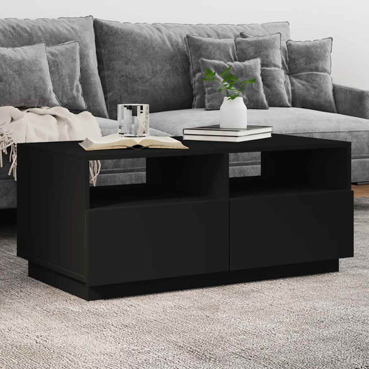 Mesa de centro HKH con luces LED - Negro