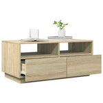 HKH Mesa de Centro com Luzes Led Carvalho Sonoma