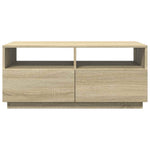 HKH Mesa de Centro com Luzes Led Carvalho Sonoma