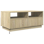 HKH Mesa de Centro com Luzes Led Carvalho Sonoma