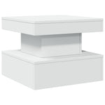 HKH Mesa de Centro com Luzes Led - Branco