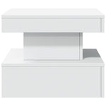 HKH Mesa de Centro com Luzes Led - Branco