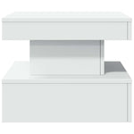 HKH Mesa de Centro com Luzes Led - Branco