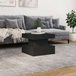 HKH Mesa de Centro com Luzes Led - Preto