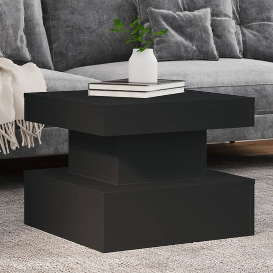 Mesa de centro HKH con luces LED - Negro