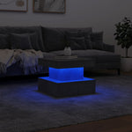 HKH Mesa de Centro com Luzes Led Cimento - Cinzento