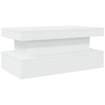 HKH Mesa de Centro com Luzes Led - Branco