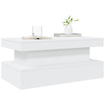 HKH Mesa de Centro com Luzes Led - Branco