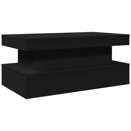 Mesa de centro HKH con luces LED - Negro