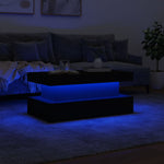 HKH Mesa de Centro com Luzes Led - Preto