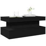 HKH Mesa de Centro com Luzes Led - Preto