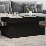 HKH Mesa de Centro com Luzes Led - Preto