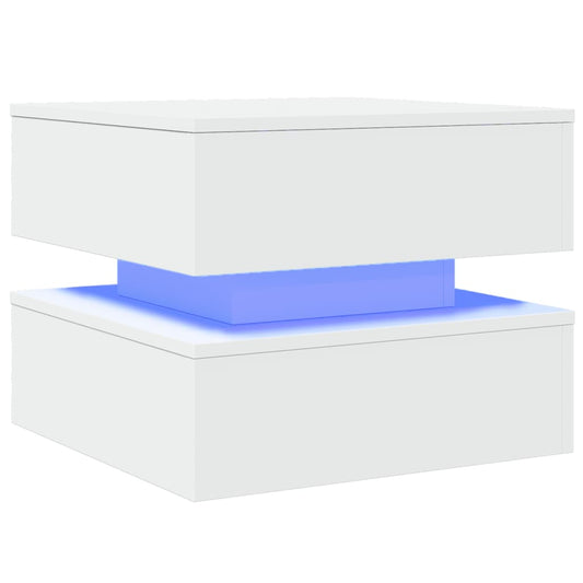 HKH Mesa de Centro com Luzes Led - Branco