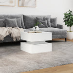 HKH Mesa de Centro com Luzes Led - Branco