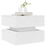 HKH Mesa de Centro com Luzes Led - Branco