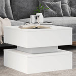 HKH Mesa de Centro com Luzes Led - Branco