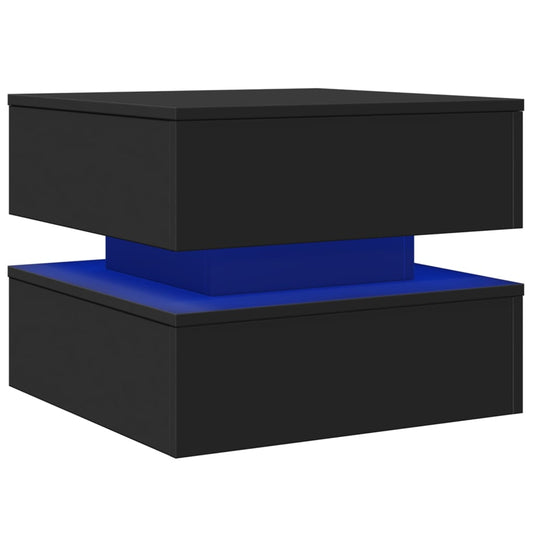 Mesa de centro HKH con luces LED - Negro