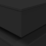 HKH Mesa de Centro com Luzes Led - Preto