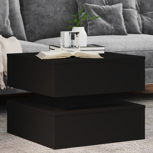 Mesa de centro HKH con luces LED - Negro