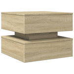 HKH Mesa de Centro com Luzes Led Carvalho Sonoma
