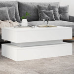 HKH Mesa de Centro com Luzes Led - Branco