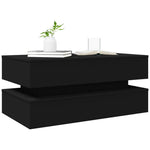 HKH Mesa de Centro com Luzes Led - Preto