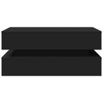 HKH Mesa de Centro com Luzes Led - Preto