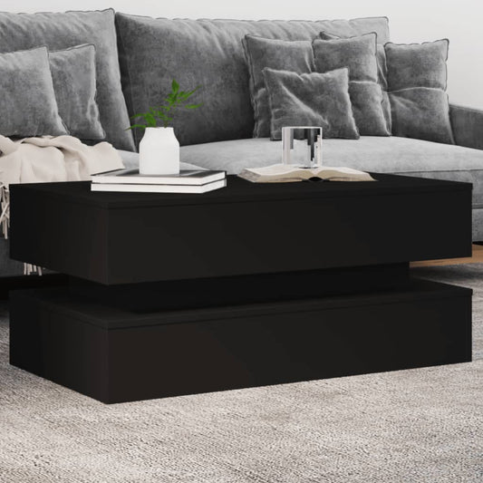 Mesa de centro HKH con luces LED - Negro
