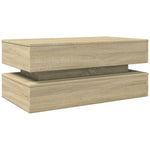 HKH Mesa de Centro com Luzes Led Carvalho Sonoma