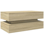 HKH Mesa de Centro com Luzes Led Carvalho Sonoma